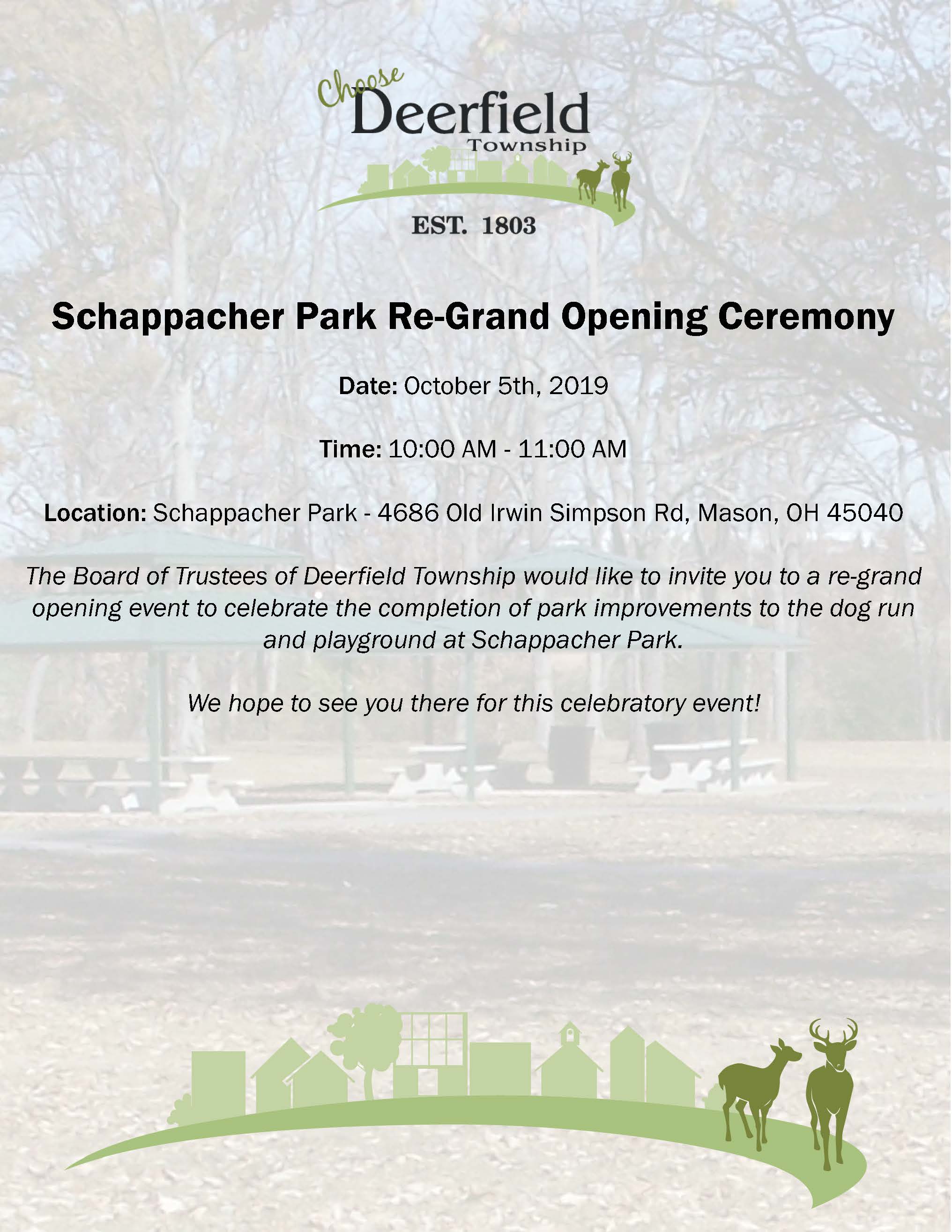 News Schappacher Park Re Grand Opening Event